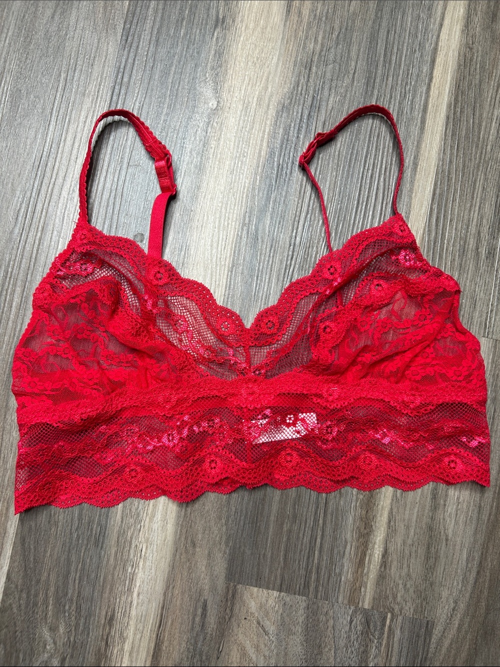 NWOT Red Lace Bralette